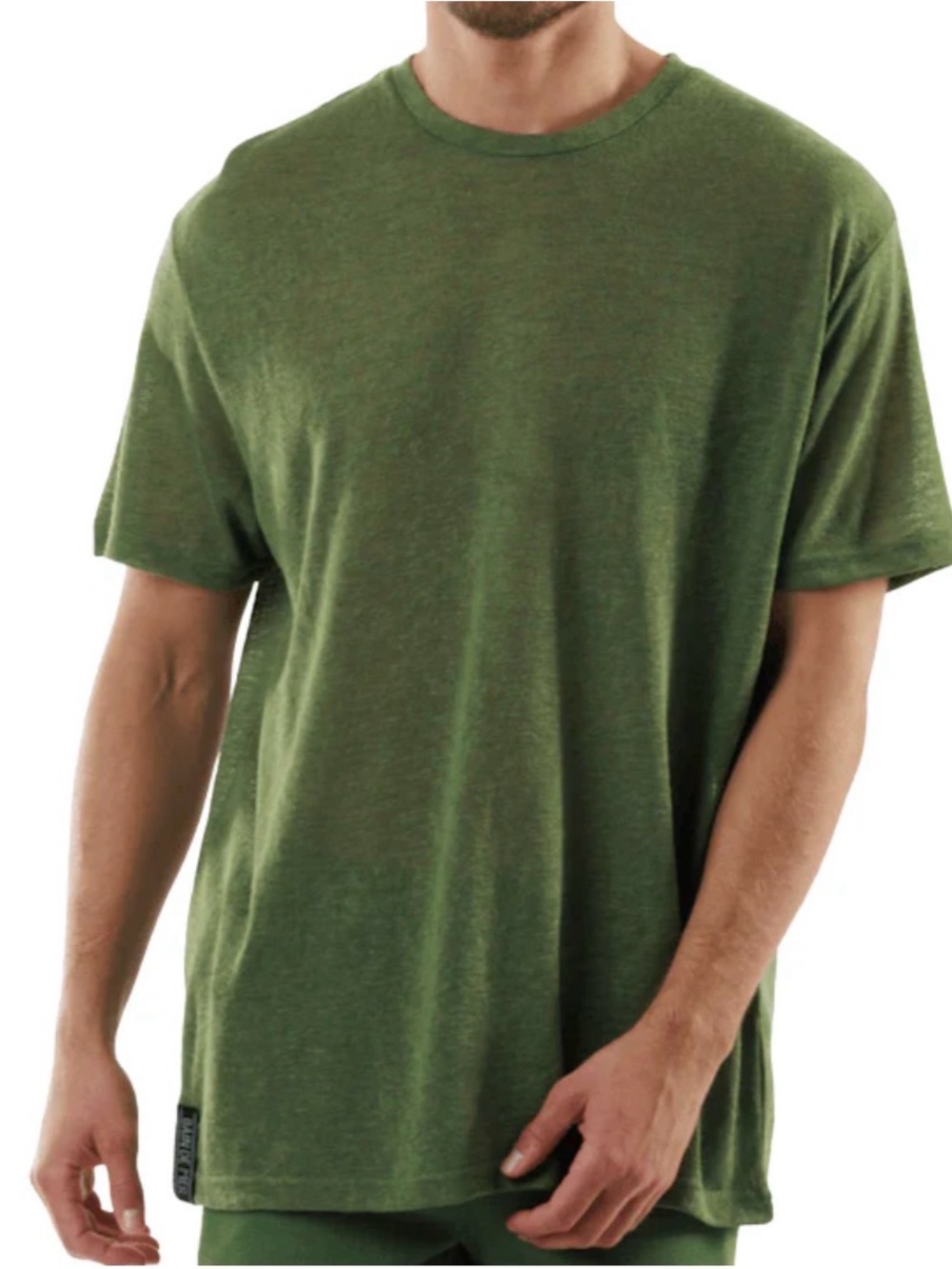 NWT BAIN DE MER MILITARY GREEN OVERSIZED KNIT TEE SHIRT SIZE XXXL